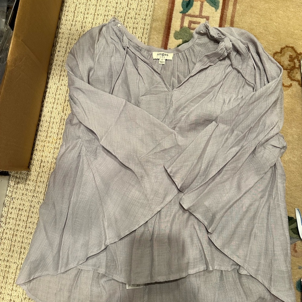 UElegant Gray Women's Top